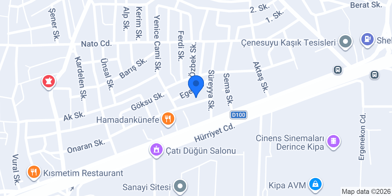 Kocaeli Veranda konumu