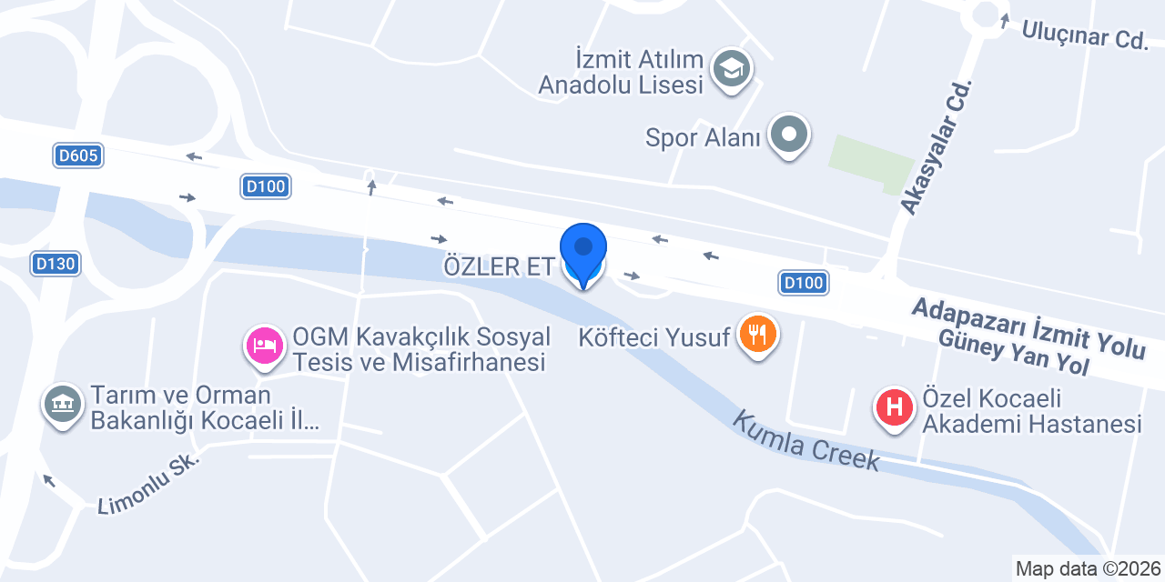ÖZLER ET konumu