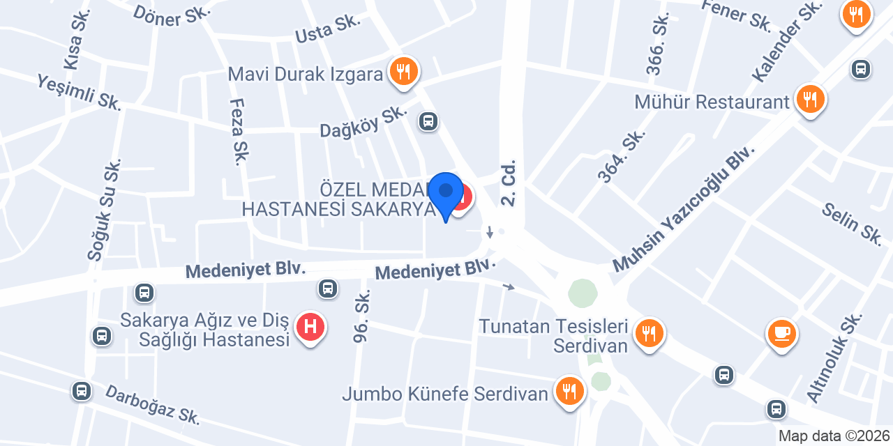 Op. Dr. Özge Bakkal konumu