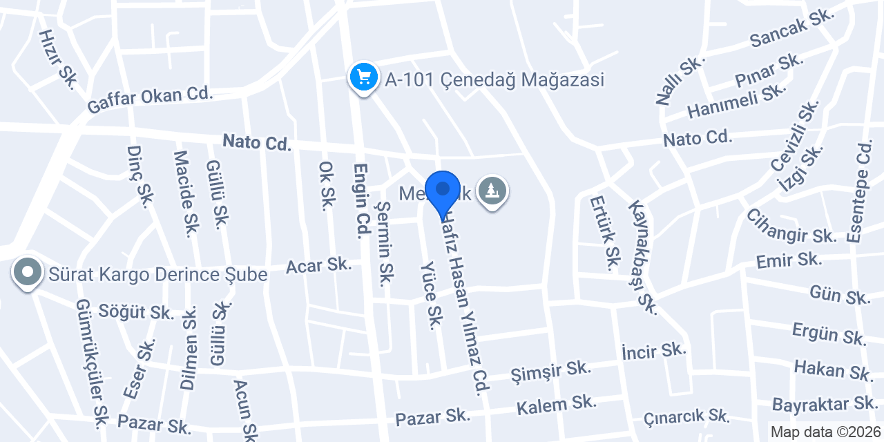 Derince İlçe Müftülüğü konumu