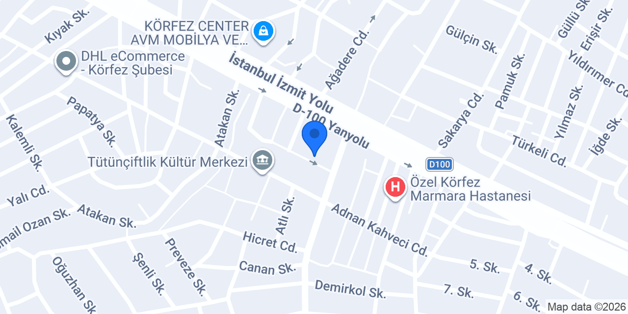 İşler Kitabevleri Körfez Şube konumu
