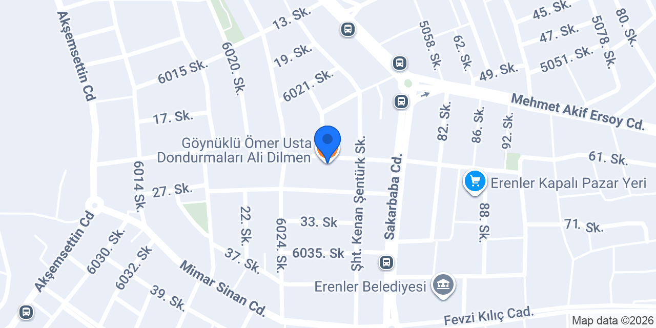 Göynüklü Ömer Usta Dondurmaları Ali Dilmen konumu