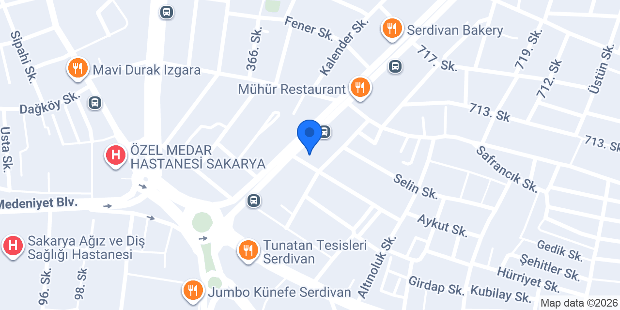 Narin Simit Fırını konumu