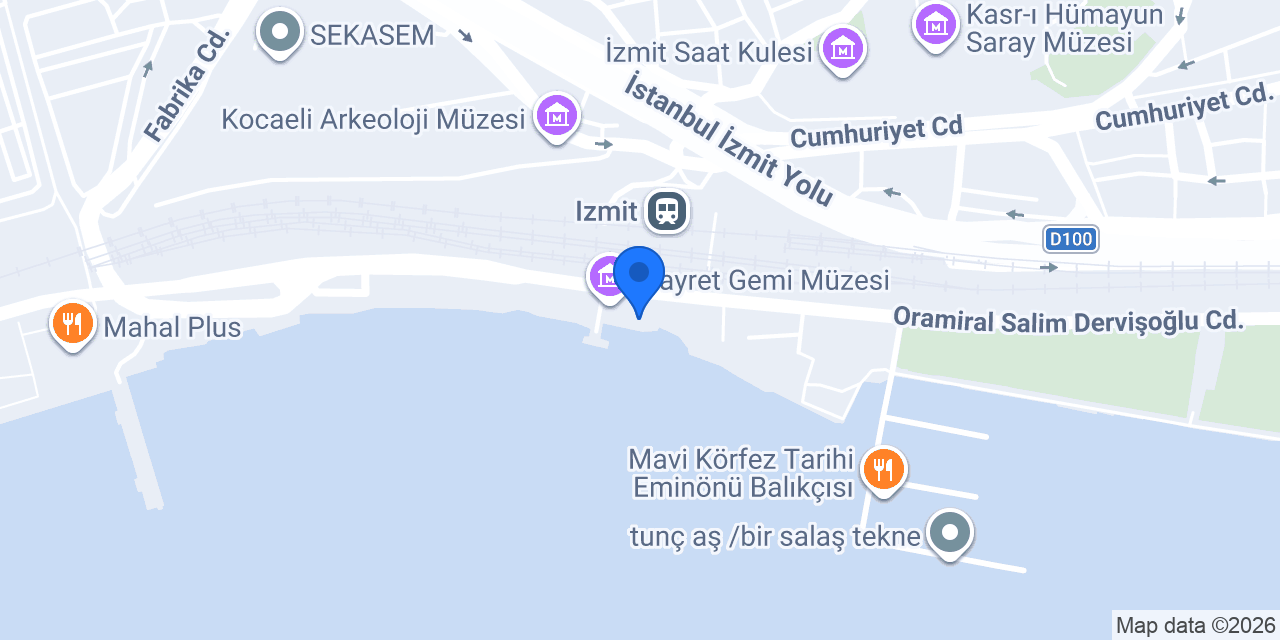 Kocaeli Pruva Kürek konumu