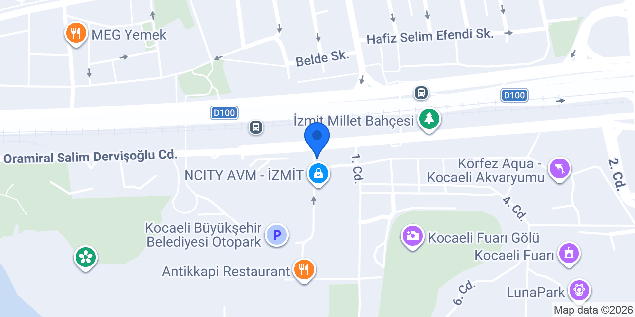 NCİTY TAKSİ DURAĞI konumu