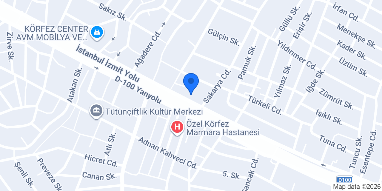 Akbank Körfez/Kocaeli Şubesi konumu