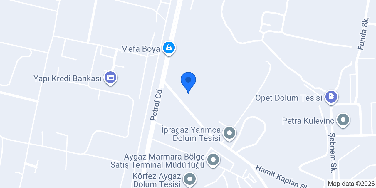Milangaz Yarımca Tesis Müdürlüğü konumu