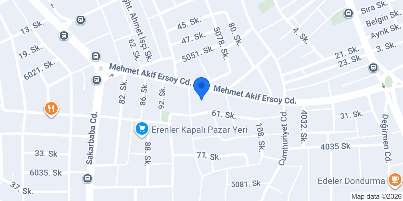 Yunus Çiloğlu Ortaokulu konumu