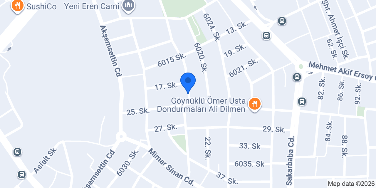 Şahinler Sakarya Taksi konumu