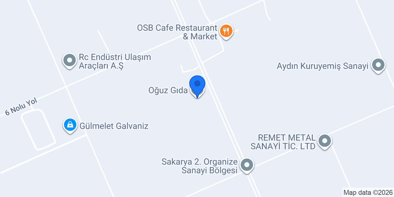 Oğuz Gıda konumu