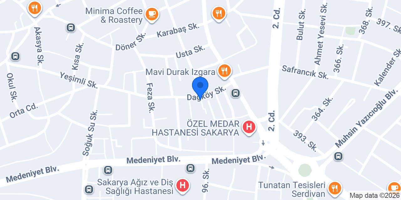 B&E Perfumum serdivan konumu
