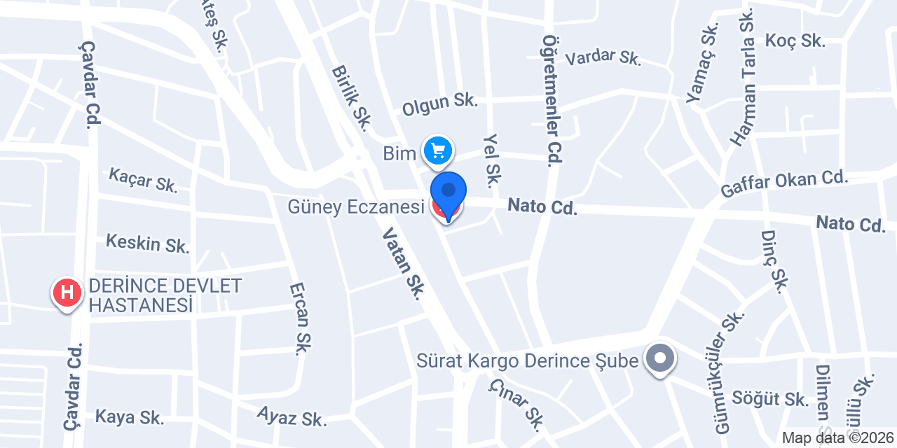 Güney Eczanesi konumu