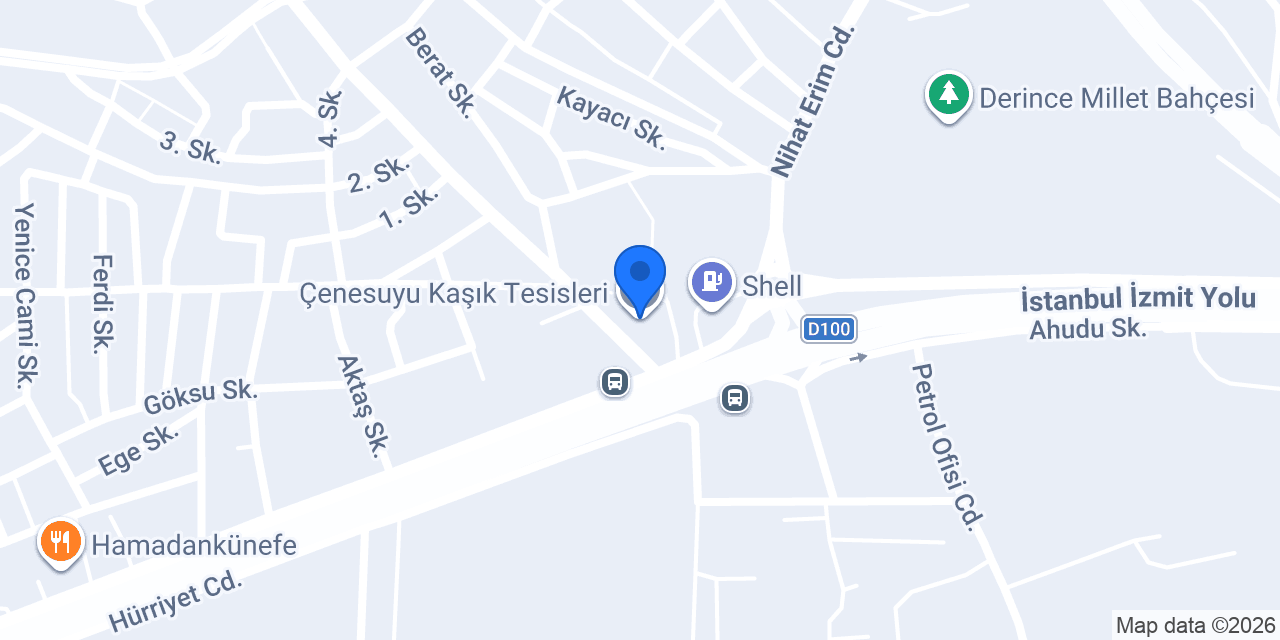 Çenesuyu Kaşık Tesisleri konumu