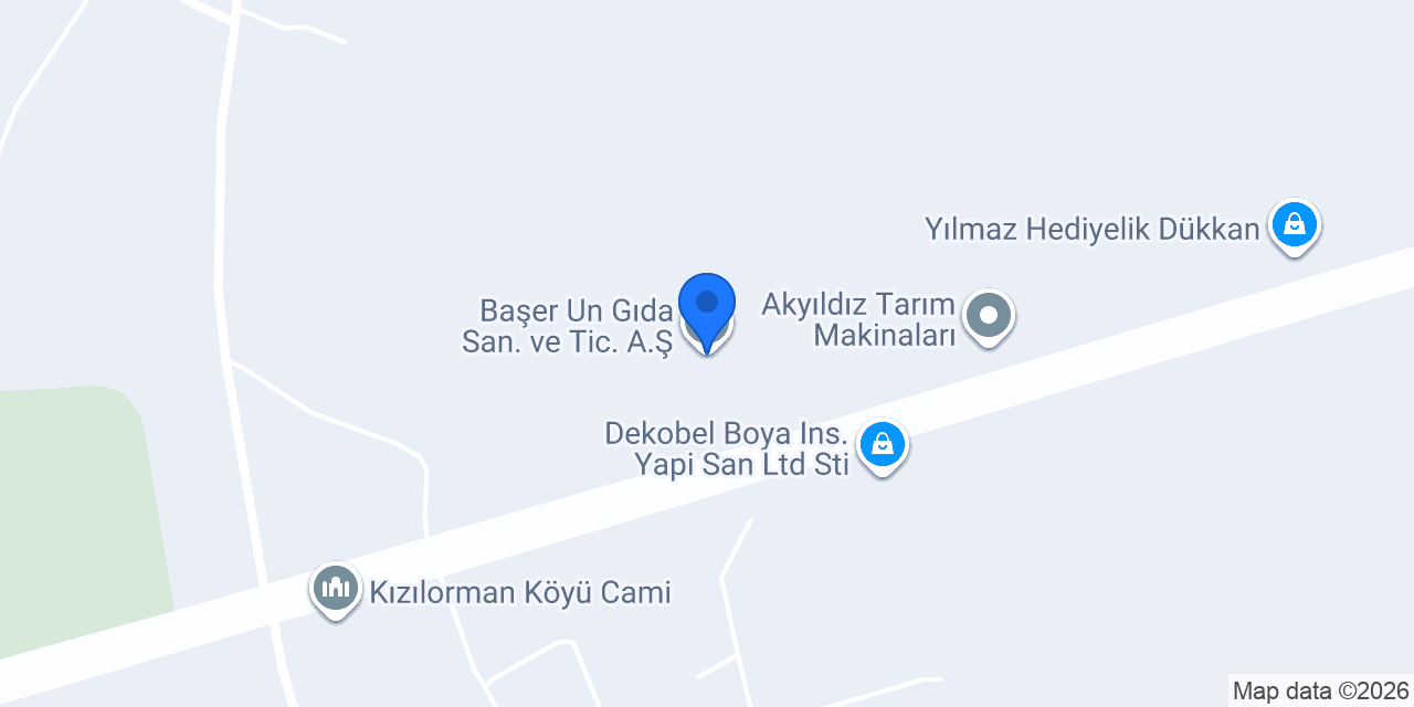 Başer Un Gıda San. ve Tic. A.Ş. konumu