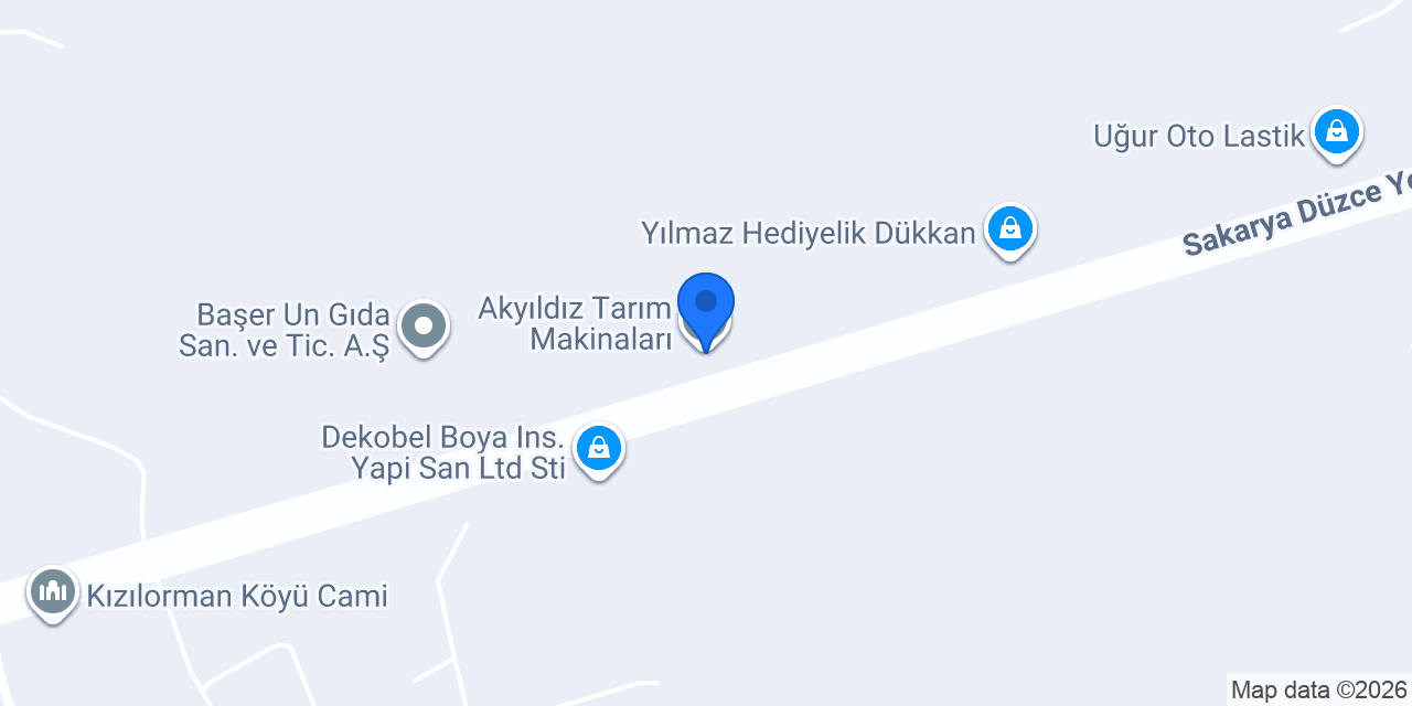 Akyıldız Tarım Makinaları konumu