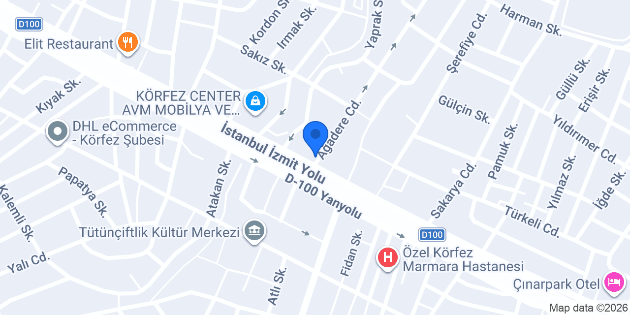 Nefis Karadeniz Pidecisi Körfez Şubesi konumu