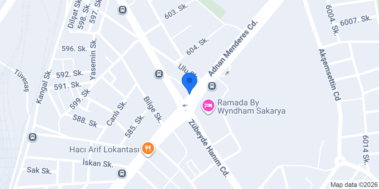 Sakarya Hayvan Hastanesi konumu