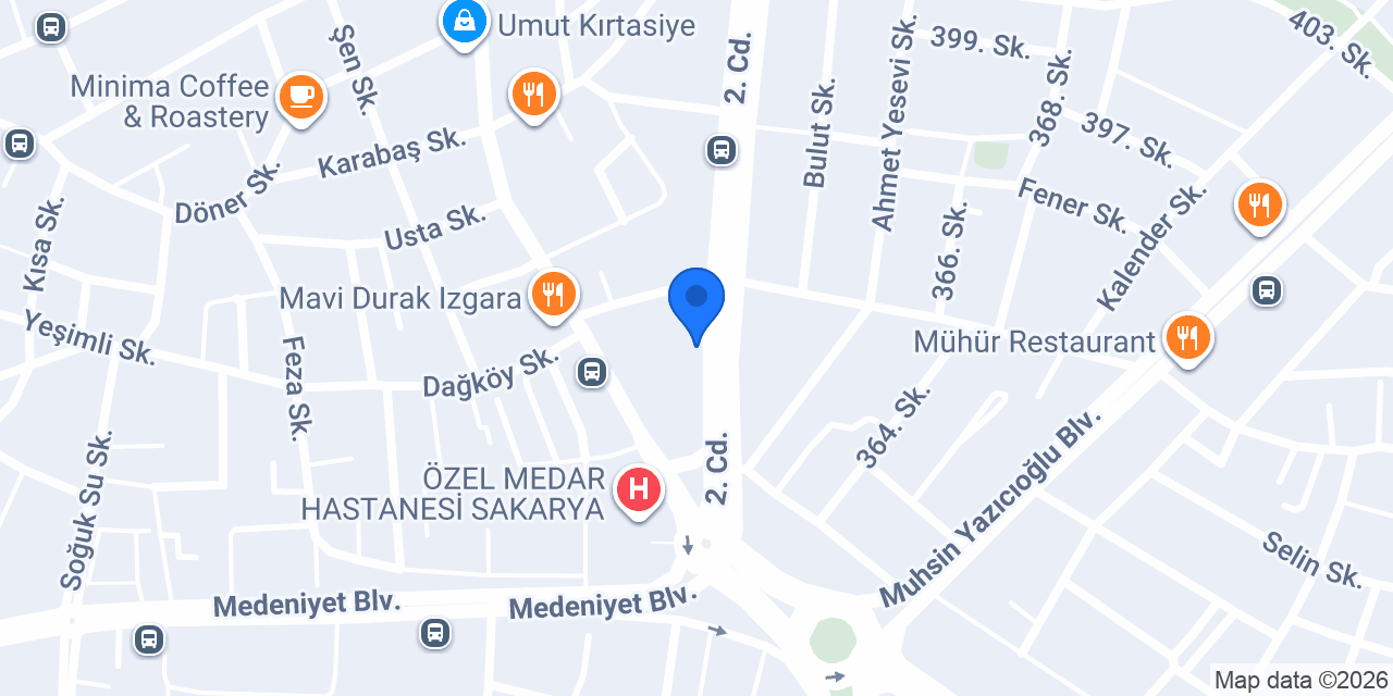 Helvacı Ali Serdivan konumu