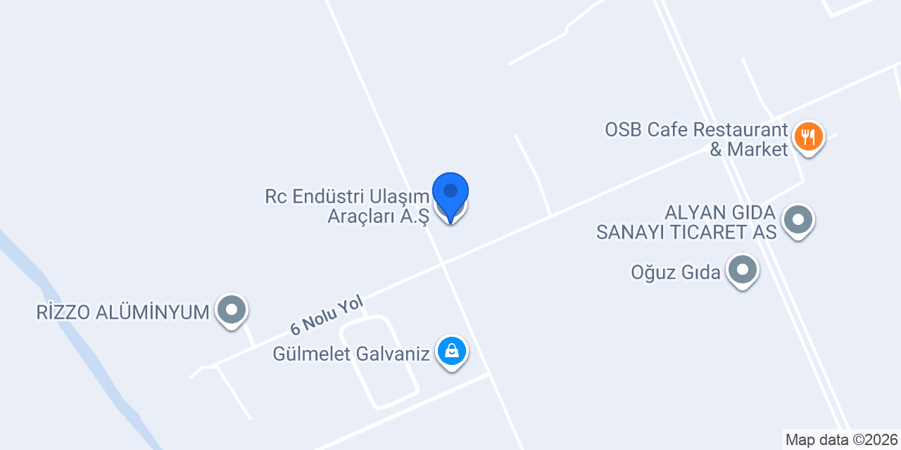 Rc Endüstri Ulaşım Araçları A.Ş. konumu