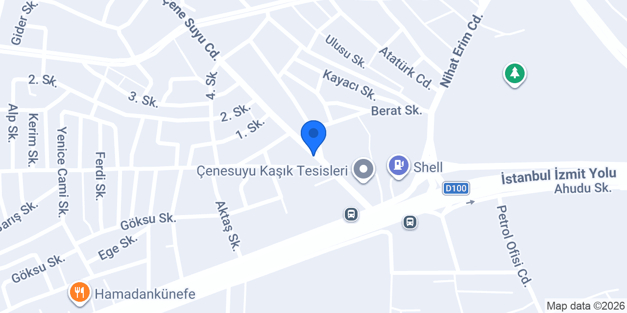 Tatlı Köşem Butik Pastane konumu
