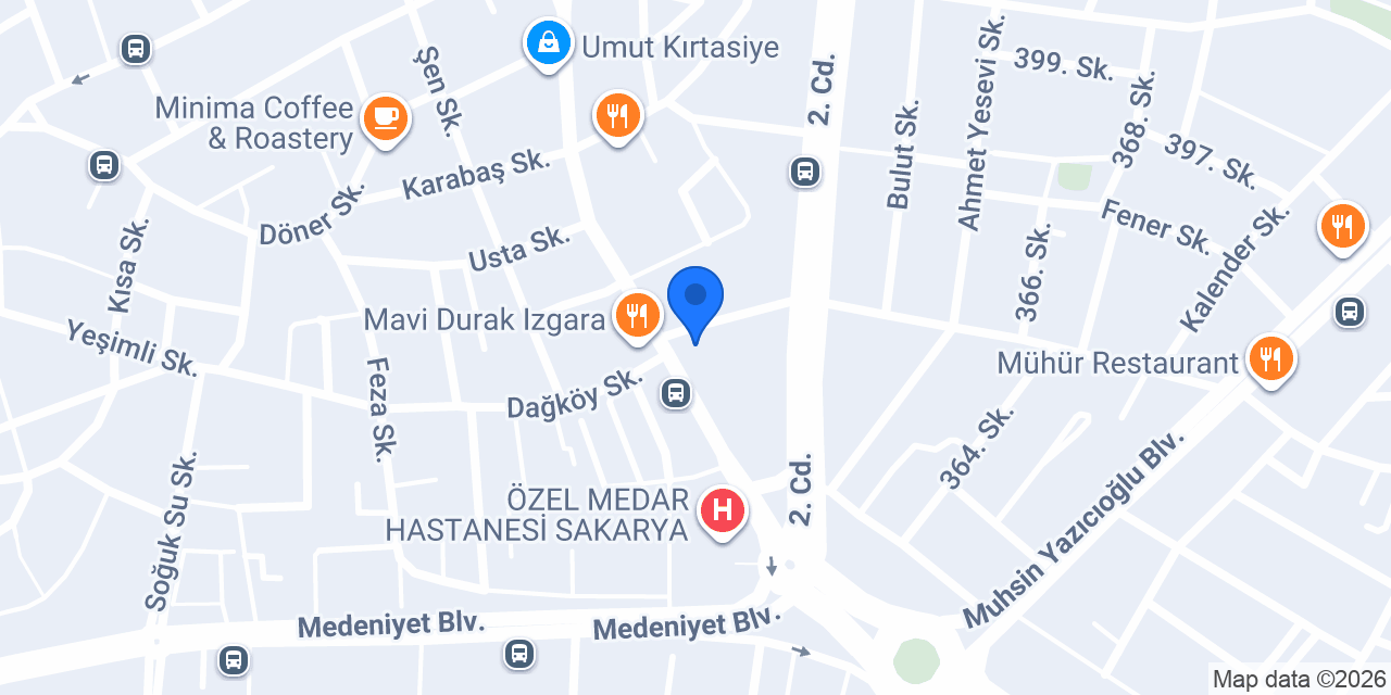 Groshan Kırtasiye Mavi DURAK konumu