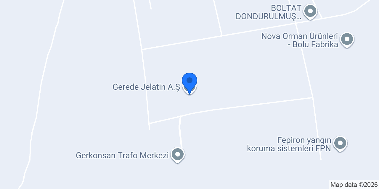 Gerede Jelatin A.Ş konumu