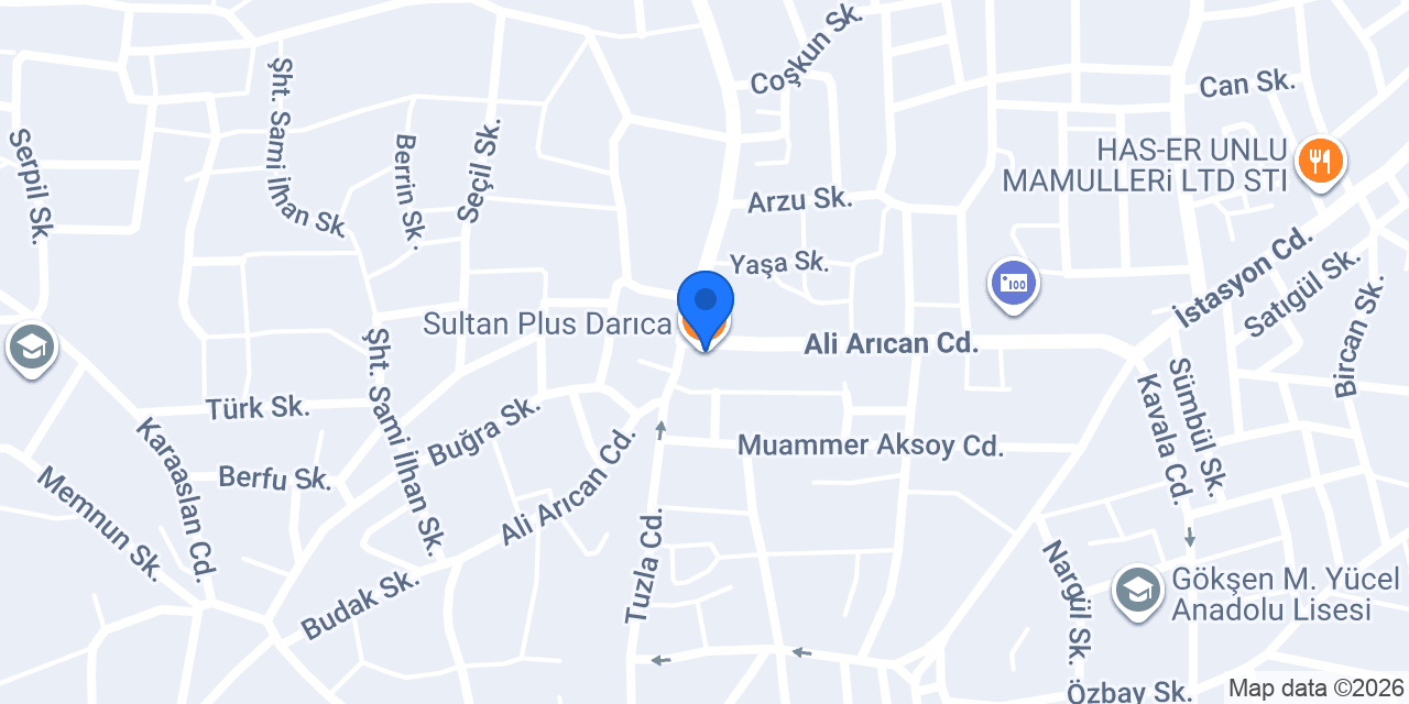 Sultan Plus Darıca konumu