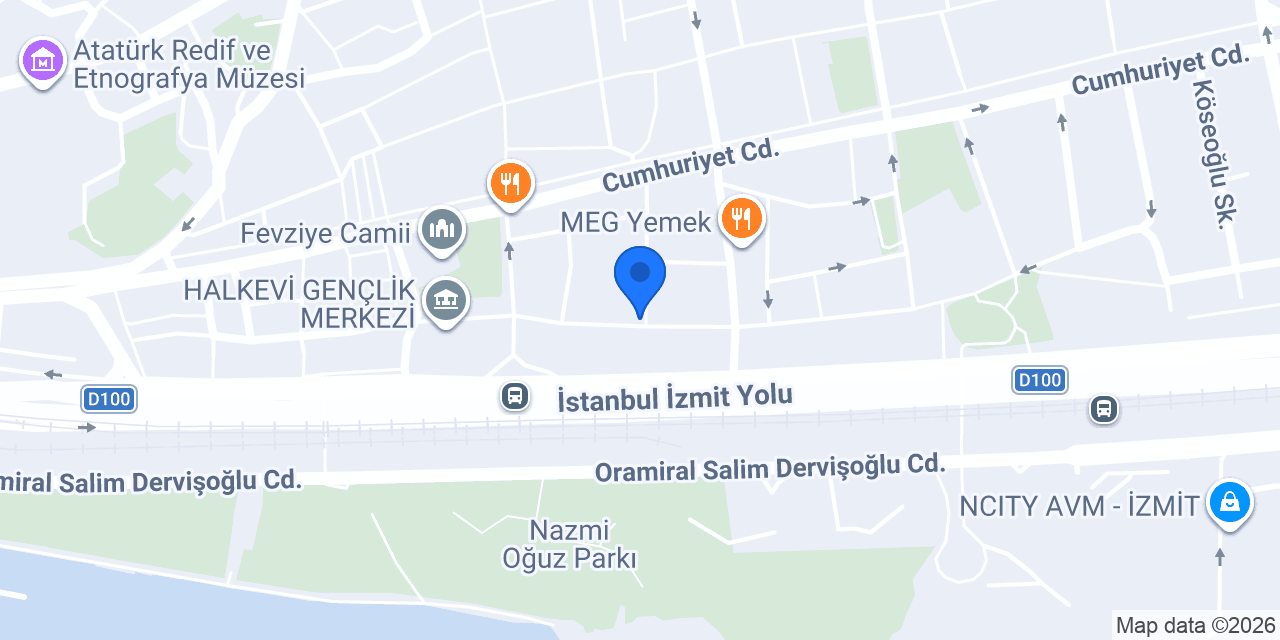 Özel Kaptan Sürücü Kursu konumu
