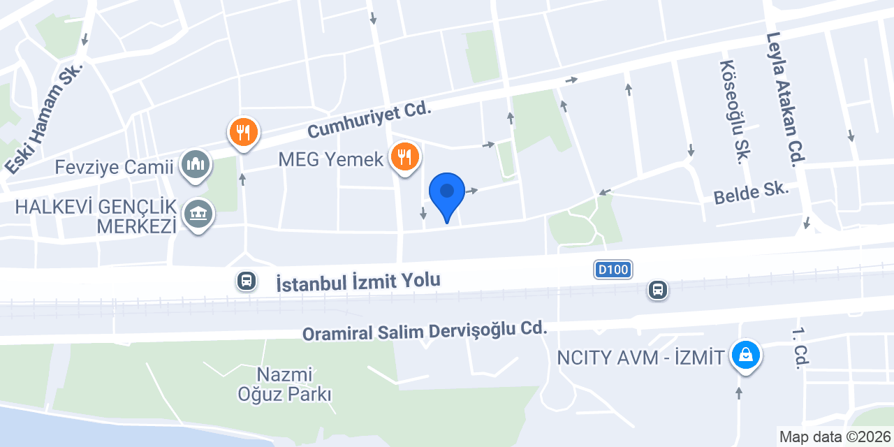 Kova Bowl&Waffle İzmit konumu