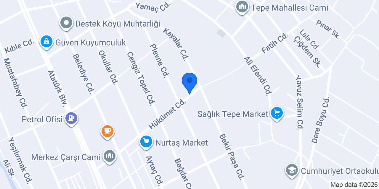 Taşova Noterliği konumu
