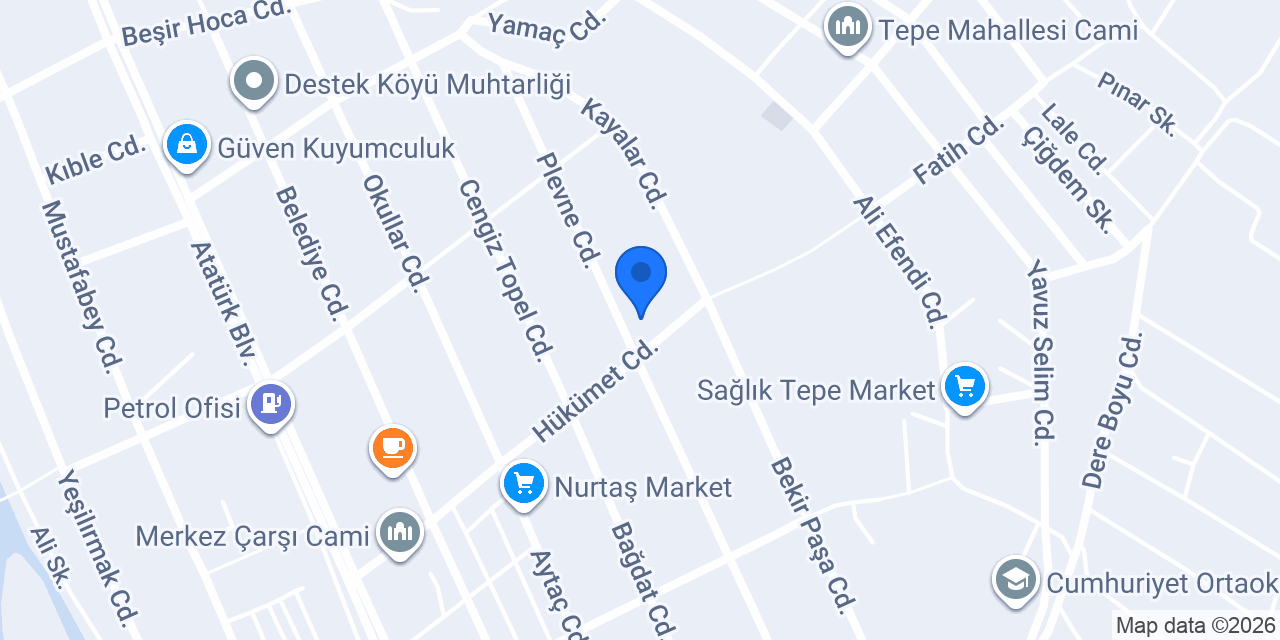 Aygaz Tüp Bayisi konumu