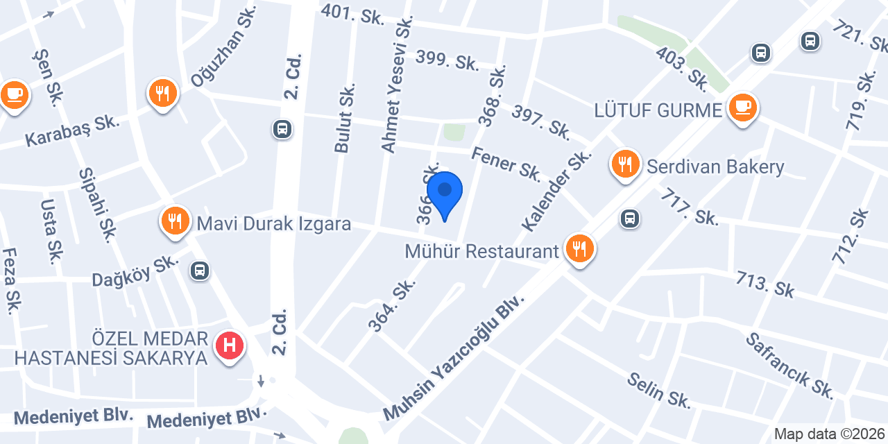 KYK Sakarya İl Müdürlüğü (eski) konumu