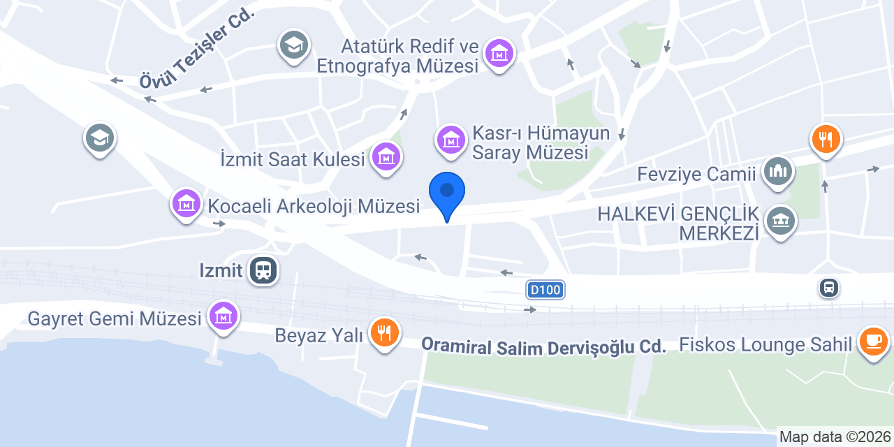 Şehirkulübü İzmit konumu