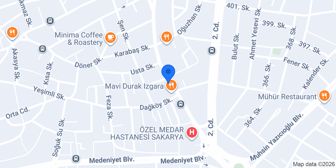 güzergah burger konumu