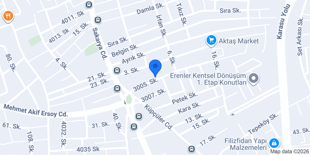 Ceren Oluk İnşaat konumu
