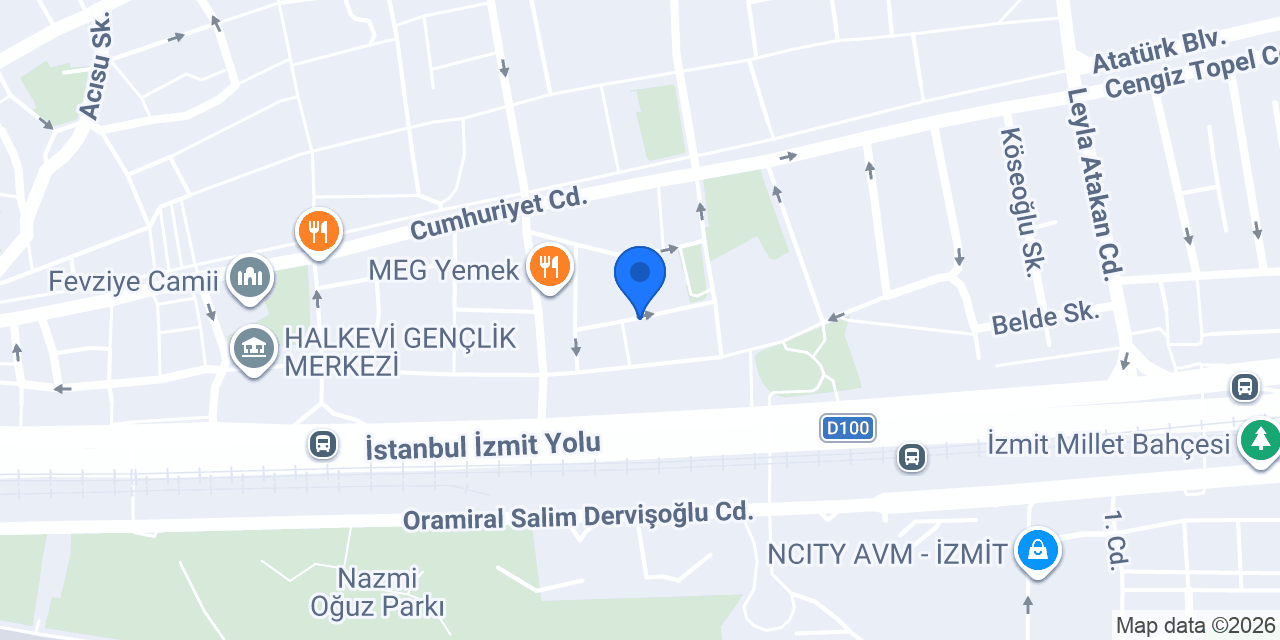Özel İzmit Kardiyoloji Merkezi konumu