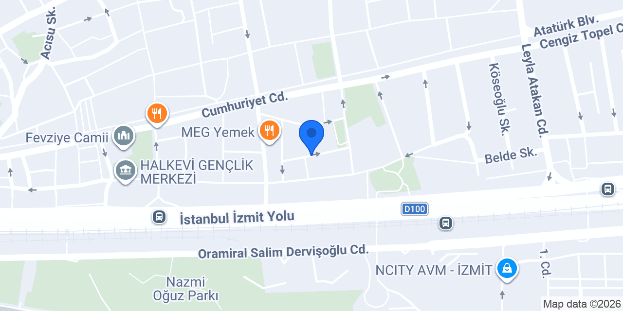 Altın Karma Eğitim Kurumu - İzmit konumu