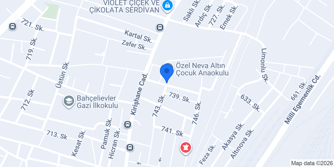 Özel Neva Okulları konumu