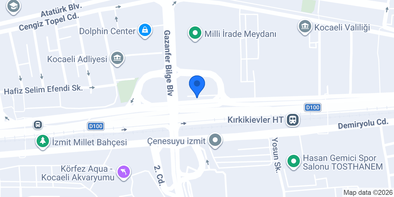Fibabanka İzmit Şubesi konumu