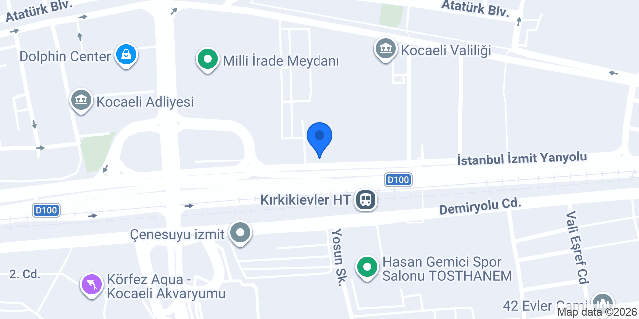 DenizBank İzmit Şubesi konumu
