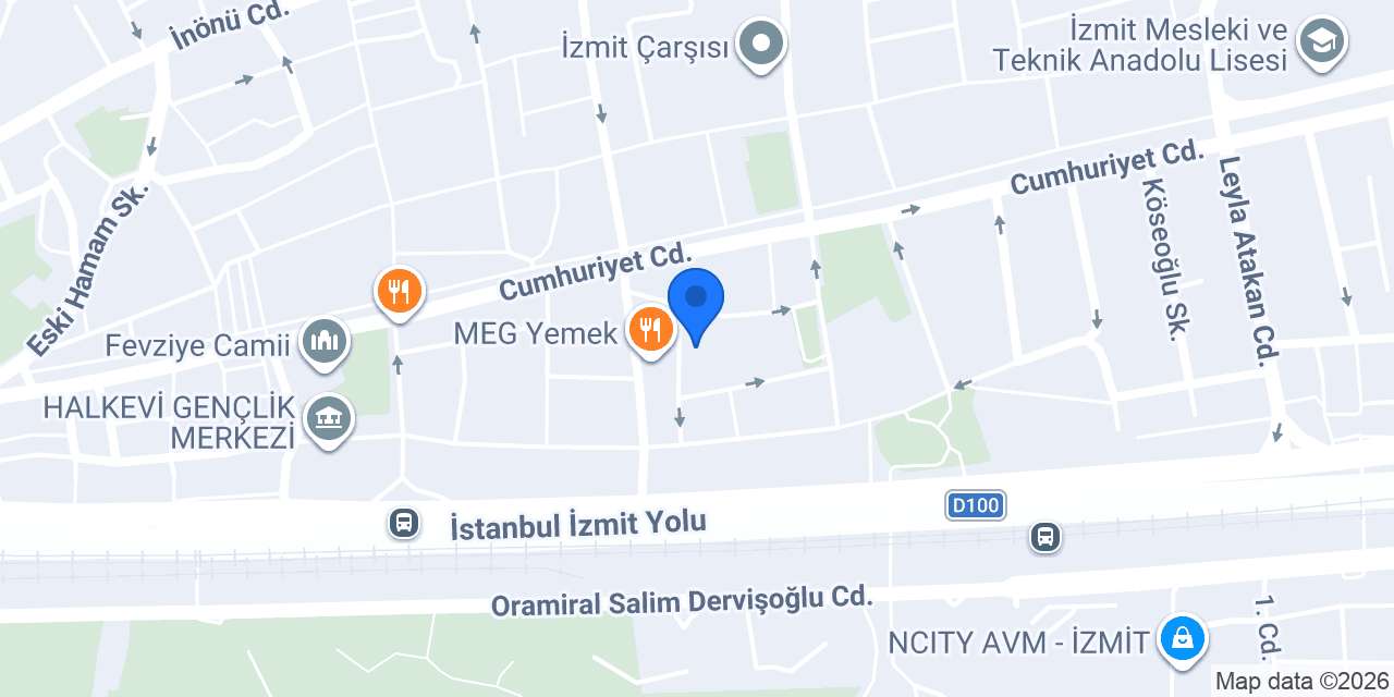 İzmit Vip Masaj konumu