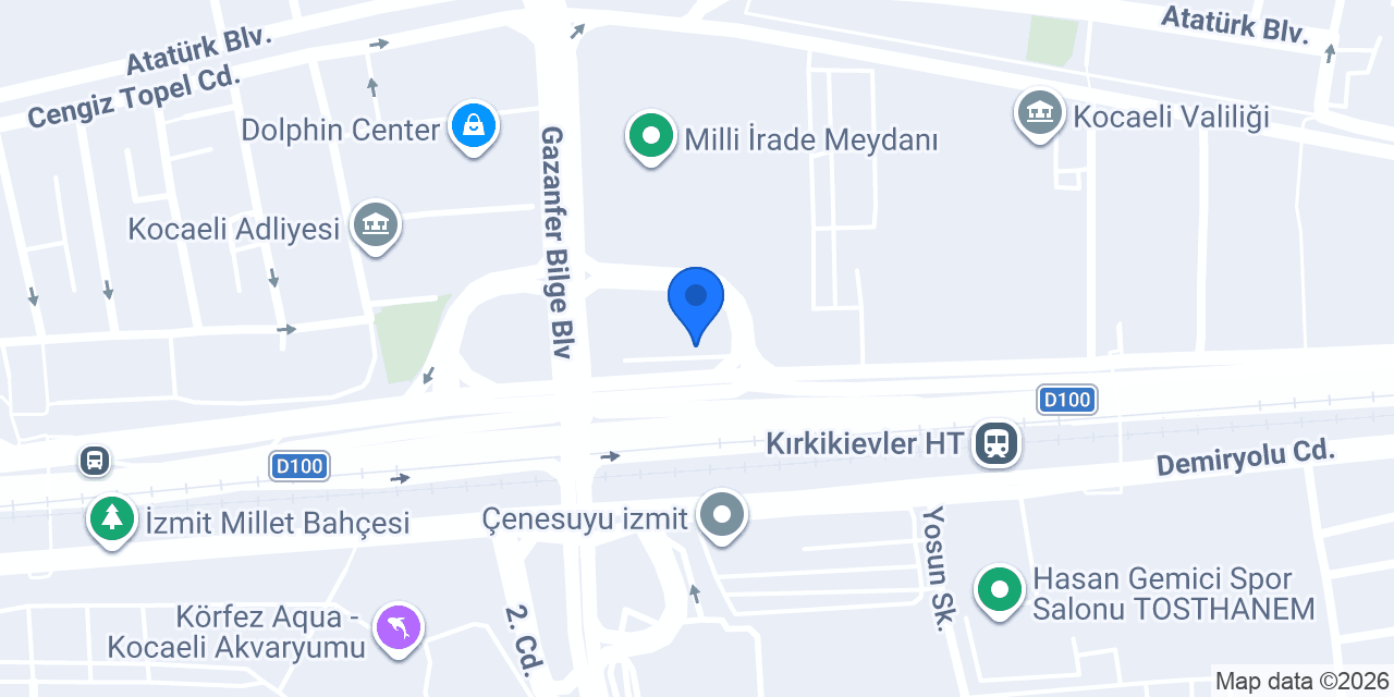 Karalar Oto Kiralama İzmit konumu