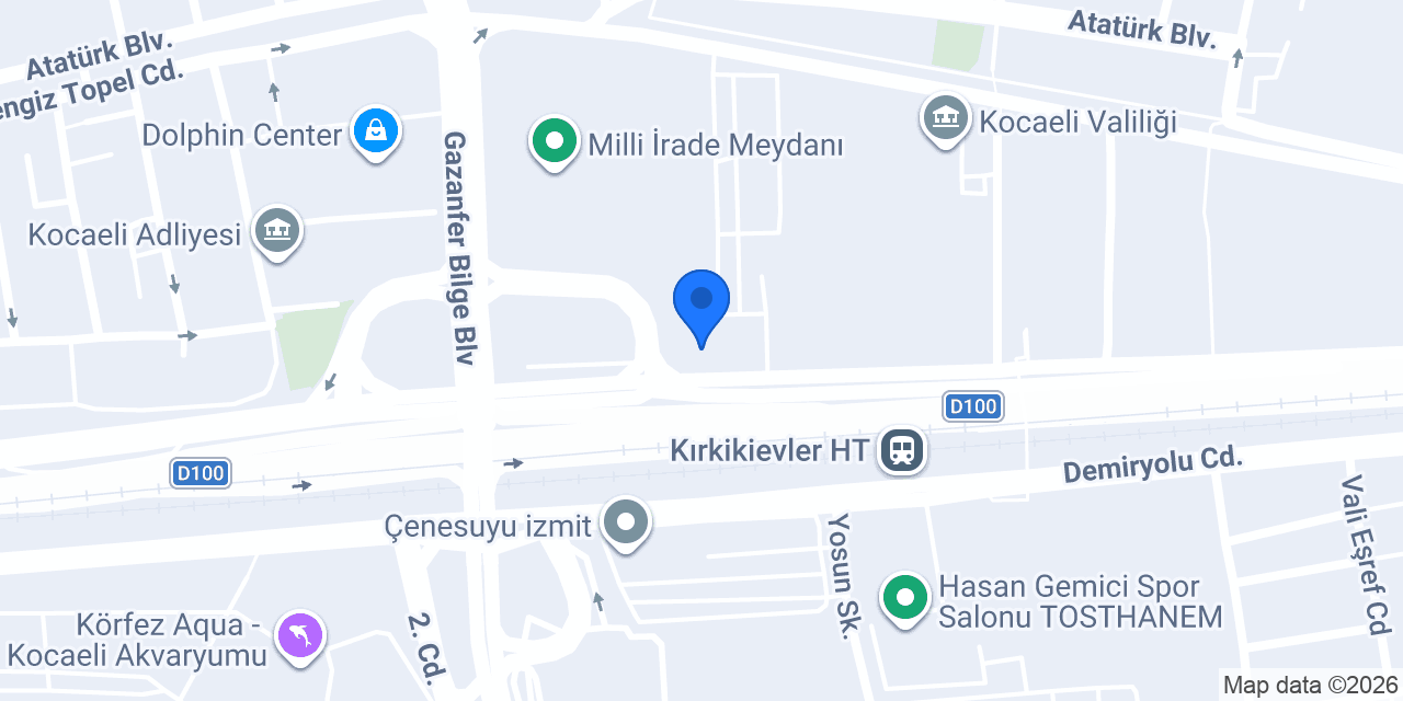 Albaraka Türk İzmit E5 Şubesi konumu