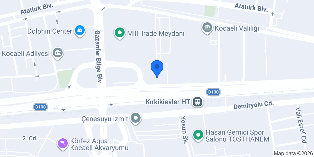 Akbank İzmit E5 Şubesi konumu