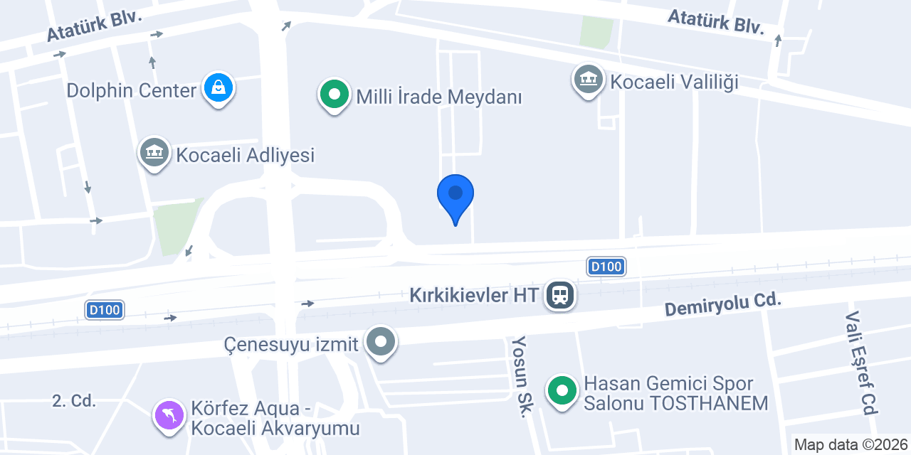 TEB İzmit Şubesi konumu