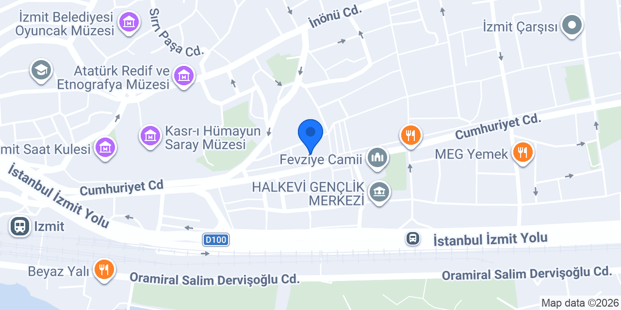Supplementler.com İzmit Cadde konumu