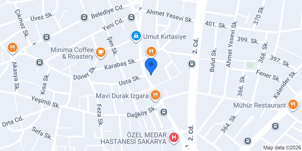 Öncü Dürüm SERDİVAN konumu