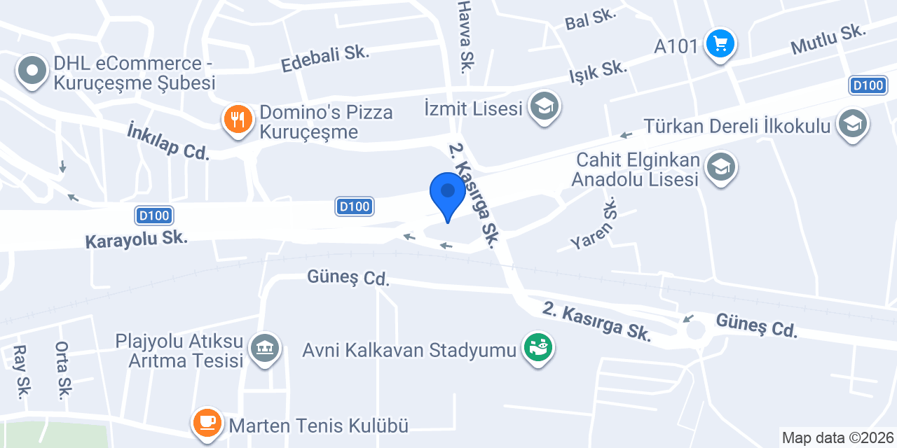 Petrol Ofisi konumu
