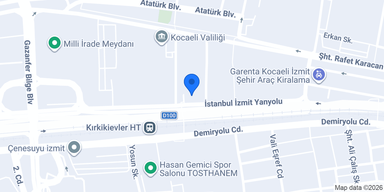 İş Yatırım - İzmit Şubesi konumu