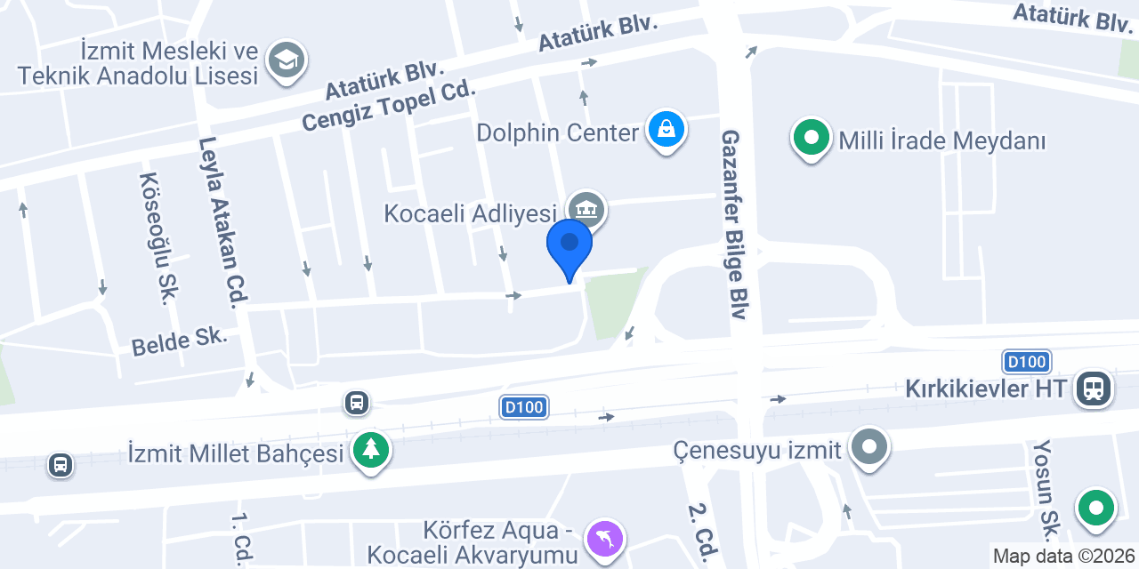 Bayramoğlu Rent A Car konumu